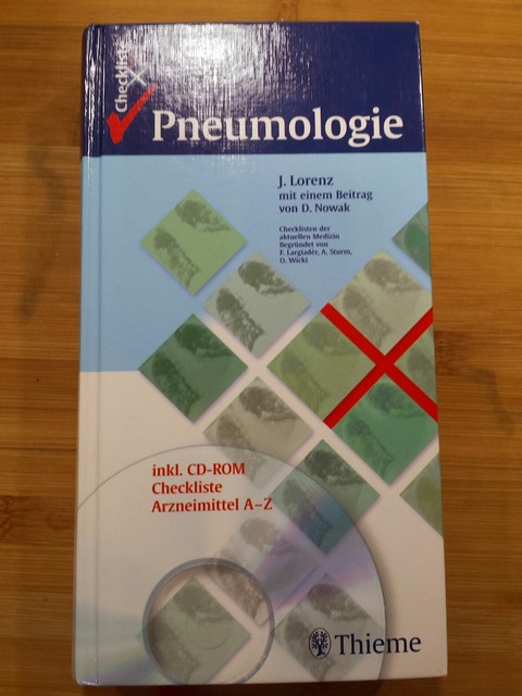 Checkliste Xxl Pneumologie Checklisten Der Aktuellen Medizin Von Joachim Lorenz 2003 Gebunden - 