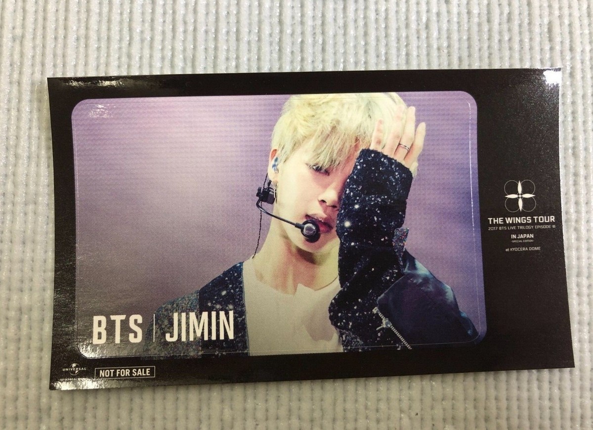 BTS FC 継続トレカ WINGS 京セラ BTS 2017 WINGS TOUR IN JAPAN Kyocera Dome Official Sticker