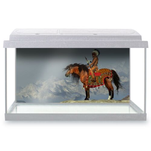 Fish Tank Background 90x45cm - American Indian Appaloosa Horse  #44085 - Photo 1 sur 8