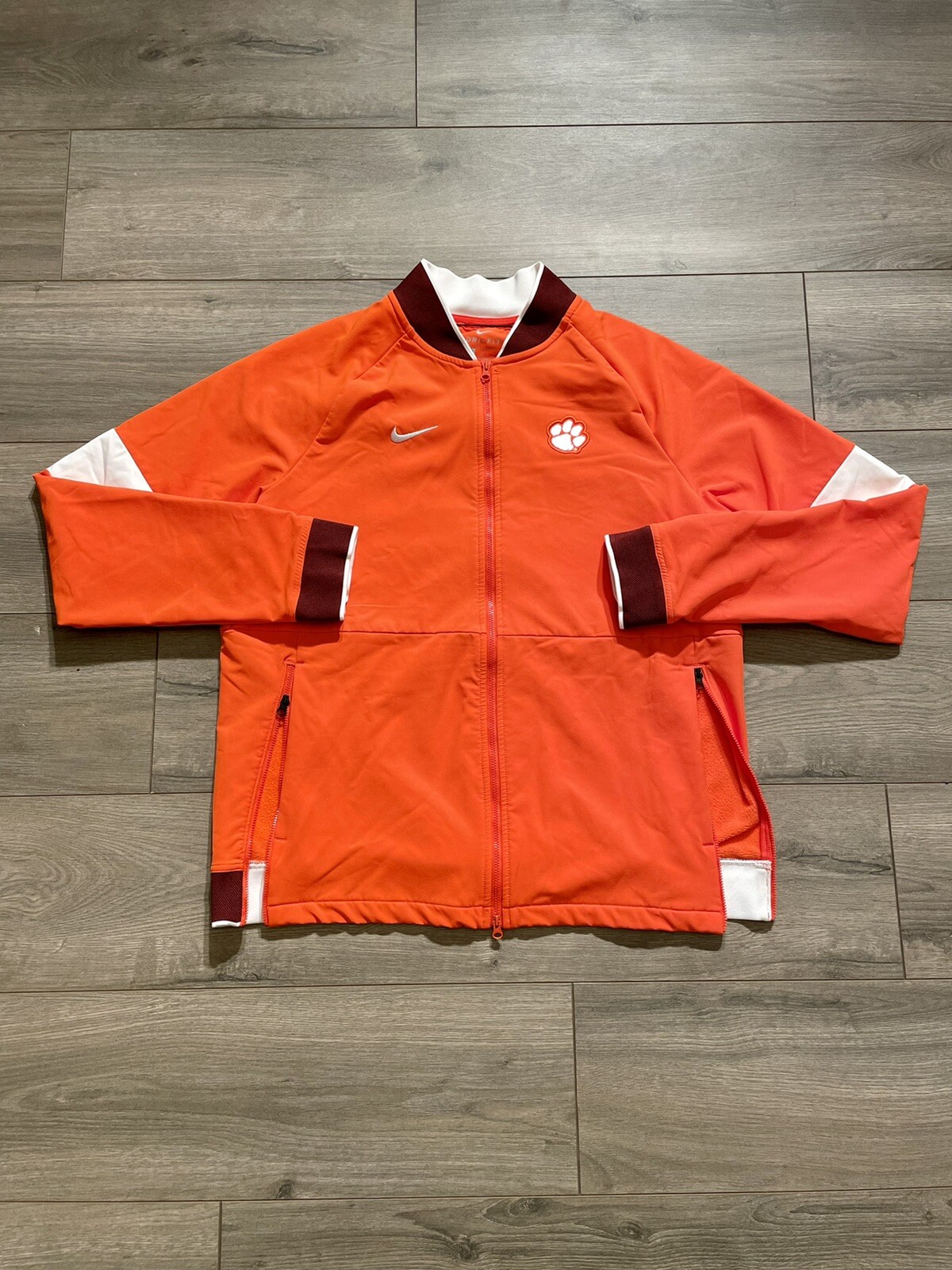 Nike Clemson Tigers Full Zip Dri Fit 