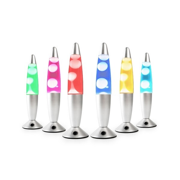 LAMPADA LAVA MAGMA DA TAVOLO LED LUCE NOTTE DESIGN ARREDO MULTI COLORE 7  COLORI