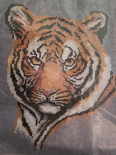 Kappie Tiger Counted Cross Stitch Kit Picture KCT01 New In Bag - Picture 3 of 9