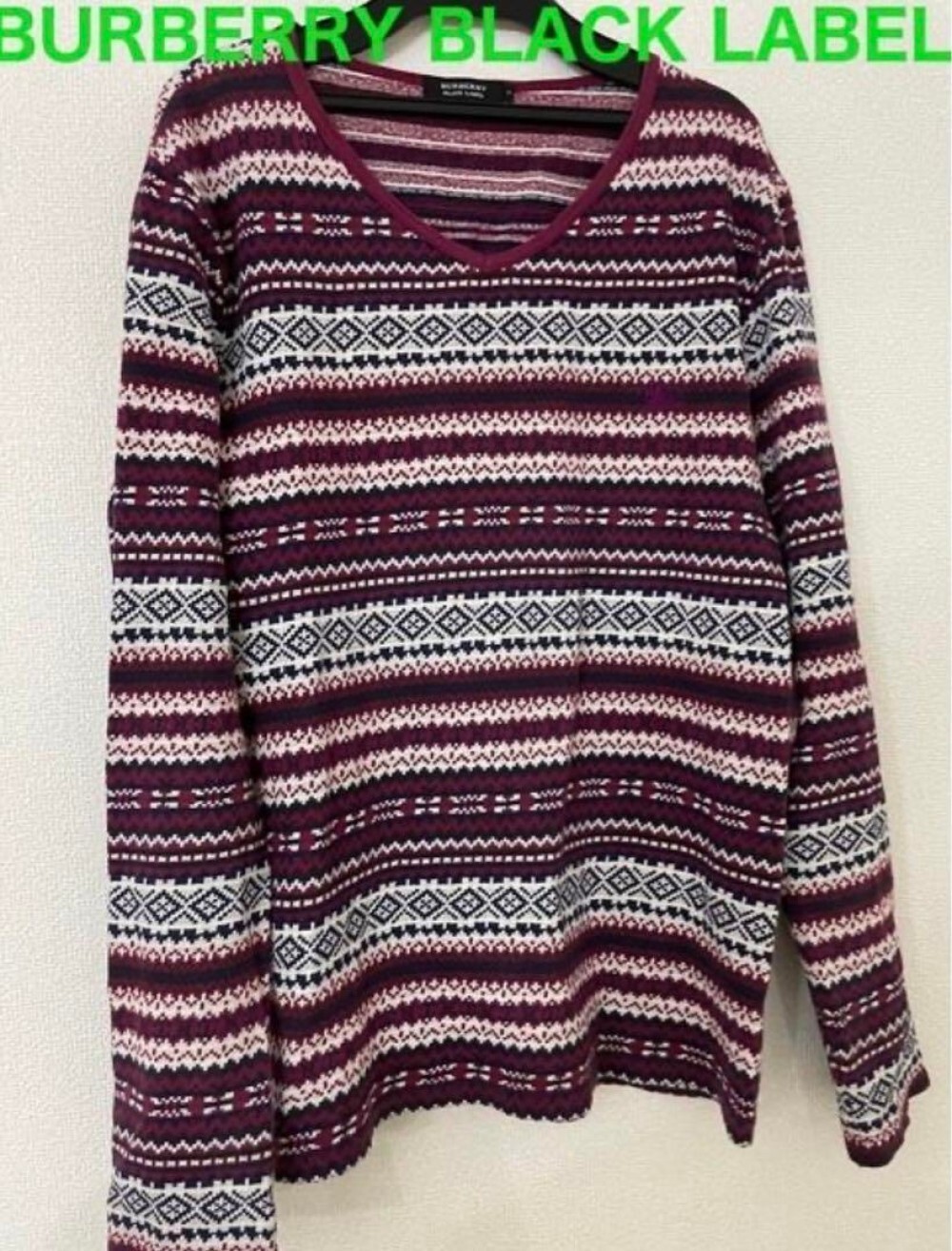 Burberry knit sweater Men's Fashion from Japan