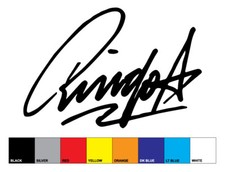 RINGO STARR style replica signature sticker