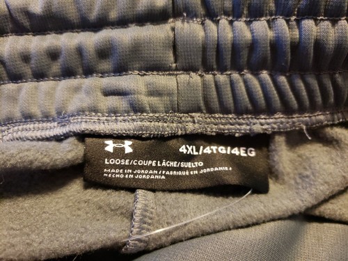 Under Armour Men's Armour Fleece Pants 1357121-012 GRAY (Size 4XL) NWT MSRP $55 - Imagen 11 de 12