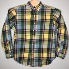 Ralph Lauren Men's Large Multicolor Plaid Button Down Long Sleeve Casual Shirt