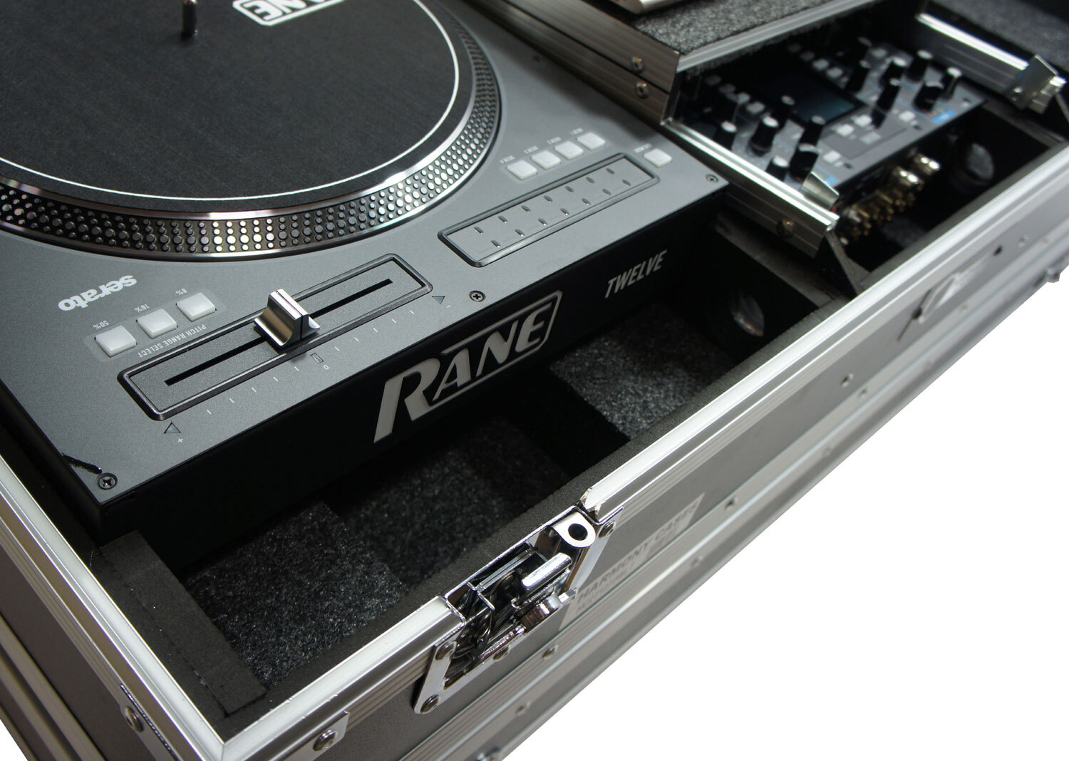 Harmony HC2T1272WLT DJ Battle Coffin for (2) Rane 12 Turntables & Rane
