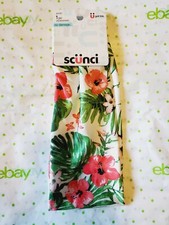 Scunci No Damage Headwrap White Floral Tropical Pink Flowers New