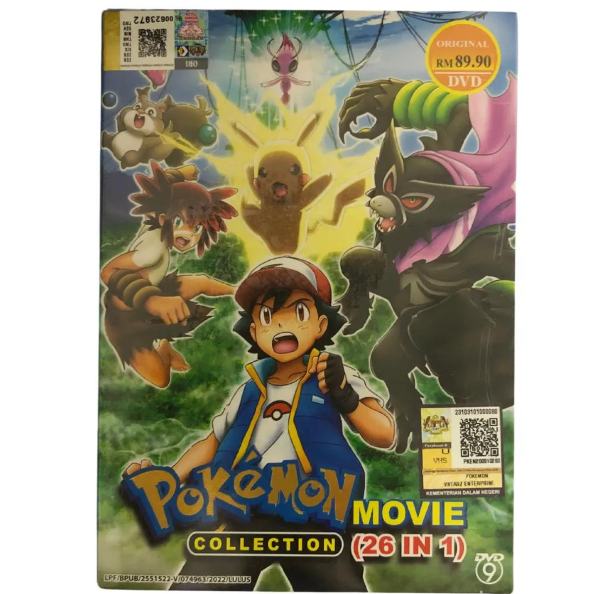 DVD Anime Pokemon 26 In Complete Movies Box Set *English