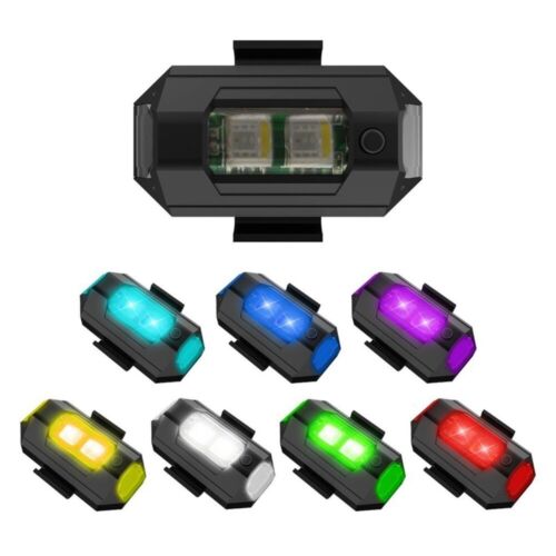 Ricarica USB avviso luce interruttore manuale lampada di segnalazione moto - Foto 1 di 9