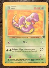 EKANS - Team Rocket Set - 56/82 - Common - Pokemon Card - Unlimited - LP/MP
