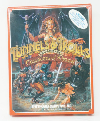 1990 vintage TUNNELS & TROLLS Crusaders of Khazan IBM PC video game RPG