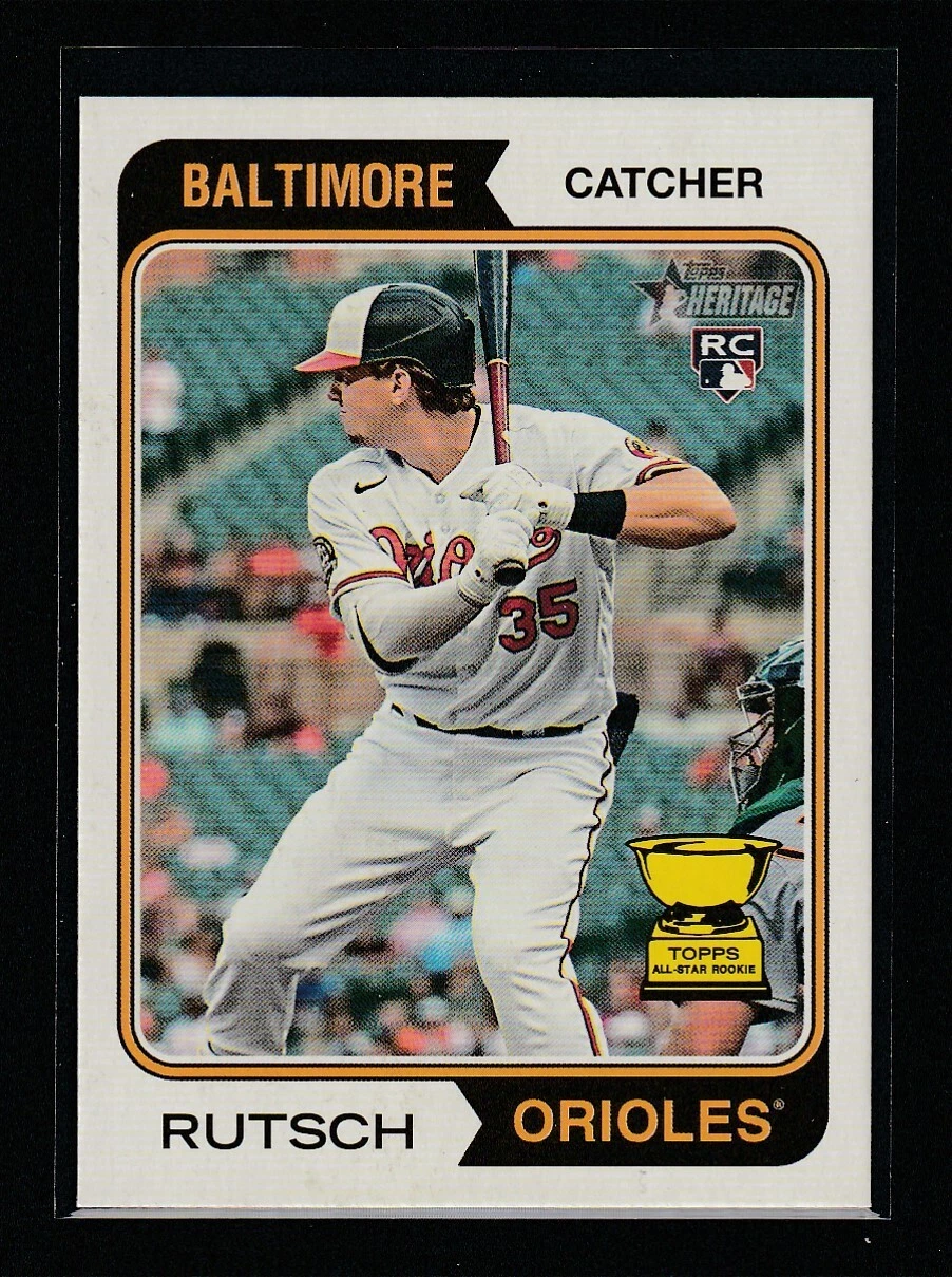 Adley Rutschman 2023 Topps Heritage #7 "Nickname Variation" Baltimore Orioles RC