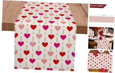  Valentines Day Table Runner Arrow Love Heart Valentines Day SIZE：13''x72''