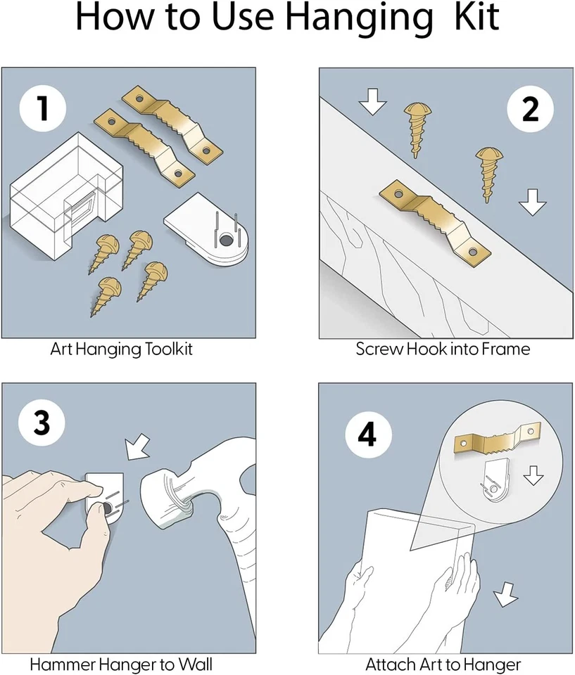 Juego de 3 arte de pared en lienzo Wall26 - Bosque de pinos y cabaña de madera con impresiones de nieve Foto 4 de 4