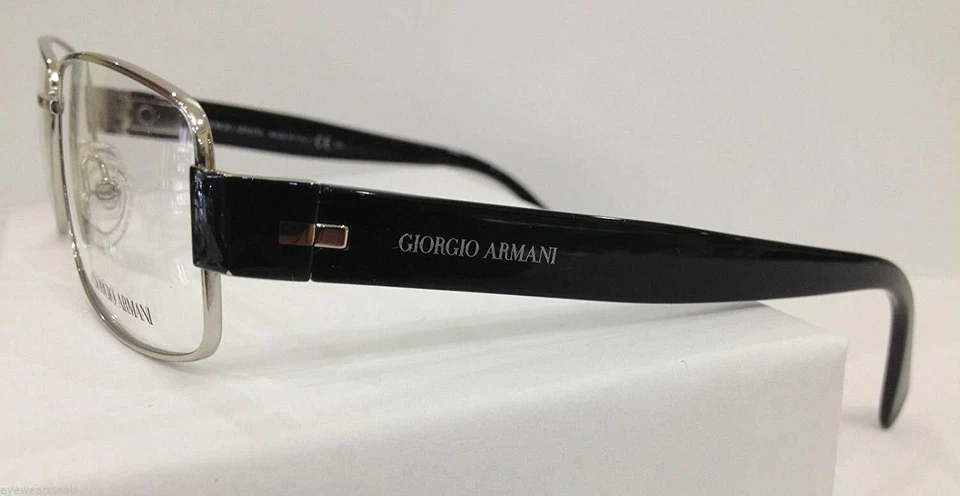 GIORGIO ARMANI GA811 SILVER RZS NEW EYEGLASSES FRAME RX 54-17-135 ITALY MADE - Image 3 of 3