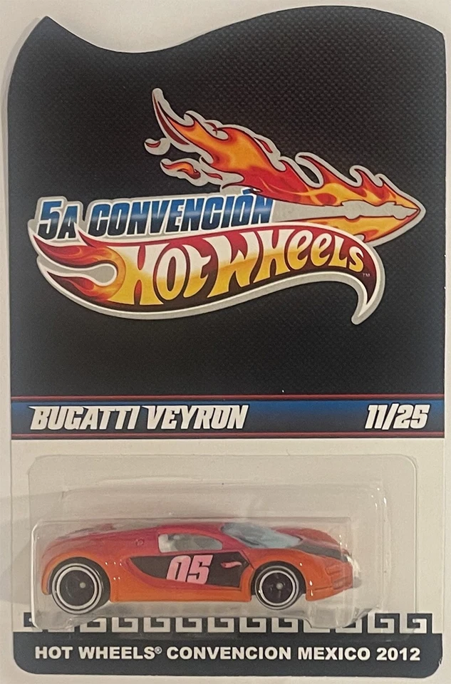 Naranja BUGATTI VEYRON Código-3 Hot Wheels 2012 Convención de México 25/11 ¡RARO! Foto 3 de 4