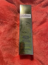 PURLISSE Matcha Green Tea + Lemon Detoxifying Charcoal Mask 1.8oz Full SZ RET$35