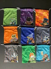 9 Drawstring Microfiber Bags for Root & Underworld Board Game New & Unused