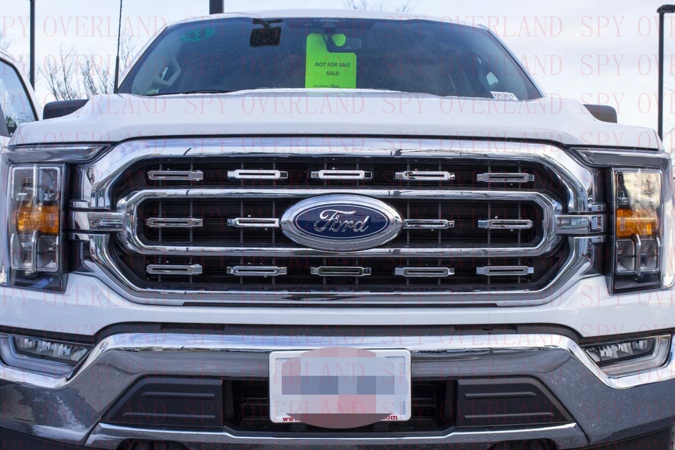 Fits 2021-2022 Ford F-150 XL/2022 XLT Main Chrome Grille insert Trim Foto 2 de 4