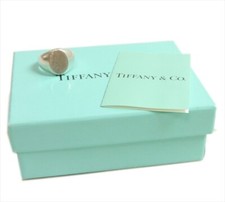 Autentico anello Tiffany & Co. sigillo ovale in argento sterling #7474