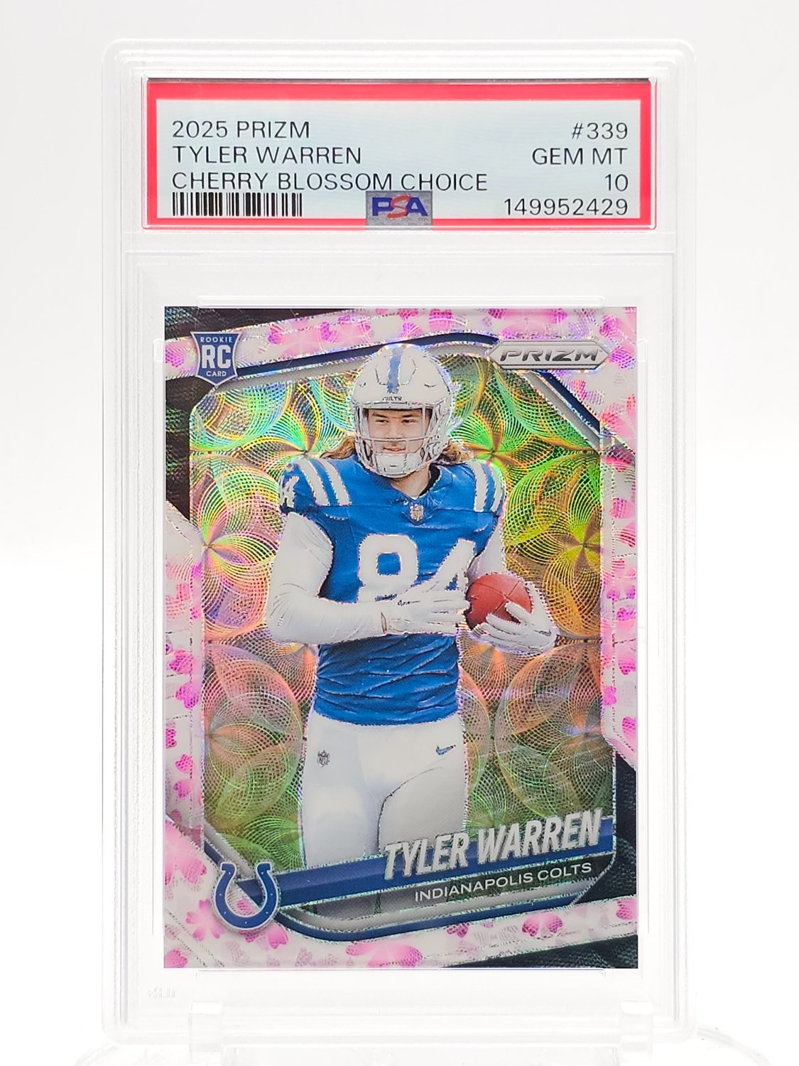 Tyler Warren Panini Prizm #339 Cherry Blossom Choice