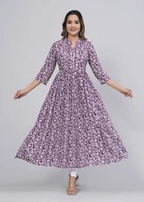 Indian Bollywood Trendy New Stylish Beautiful Printed Anarkali Kurti for Women