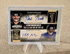 2014 Panini Contenders Football Blake Bortles & Teddy Bridgewater RN-BTN Auto #d