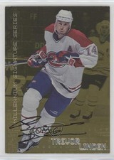 1999-00 ITG Be A Player Millennium Signature Series Gold Trevor Linden Auto g0y