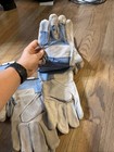 Vintage Lot Of 5 New Men’s Work Gloves Size Medium Cotton And Leather — photo 5