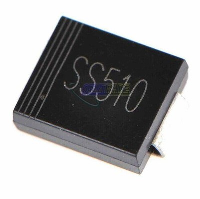50pcs SS510 SMC 5A/100V DO-214AB Chip Schottky Diodes Surface Mount NEW #tk