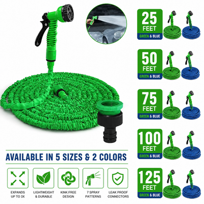 #ad #ad 25 50 100ft HEAVY DUTY 3X Stronger Deluxe Expandable Flexible Garden Water Hose $27.95