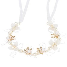 Flower Girl Headpiece Crystal Pearl Hair Accessories Bridal Headband Wedding