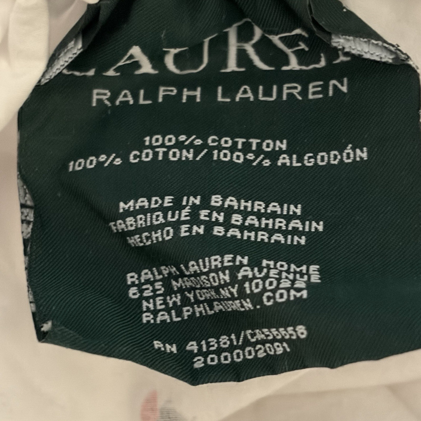 Ralph Lauren Red Ladybug White Twin Fitted Sheet Gently Used thumbnail 5