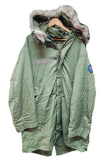 Genuine US Army Issue 1983 OG 107 M65 Fishtail Parka With Hood / Liner Small #35