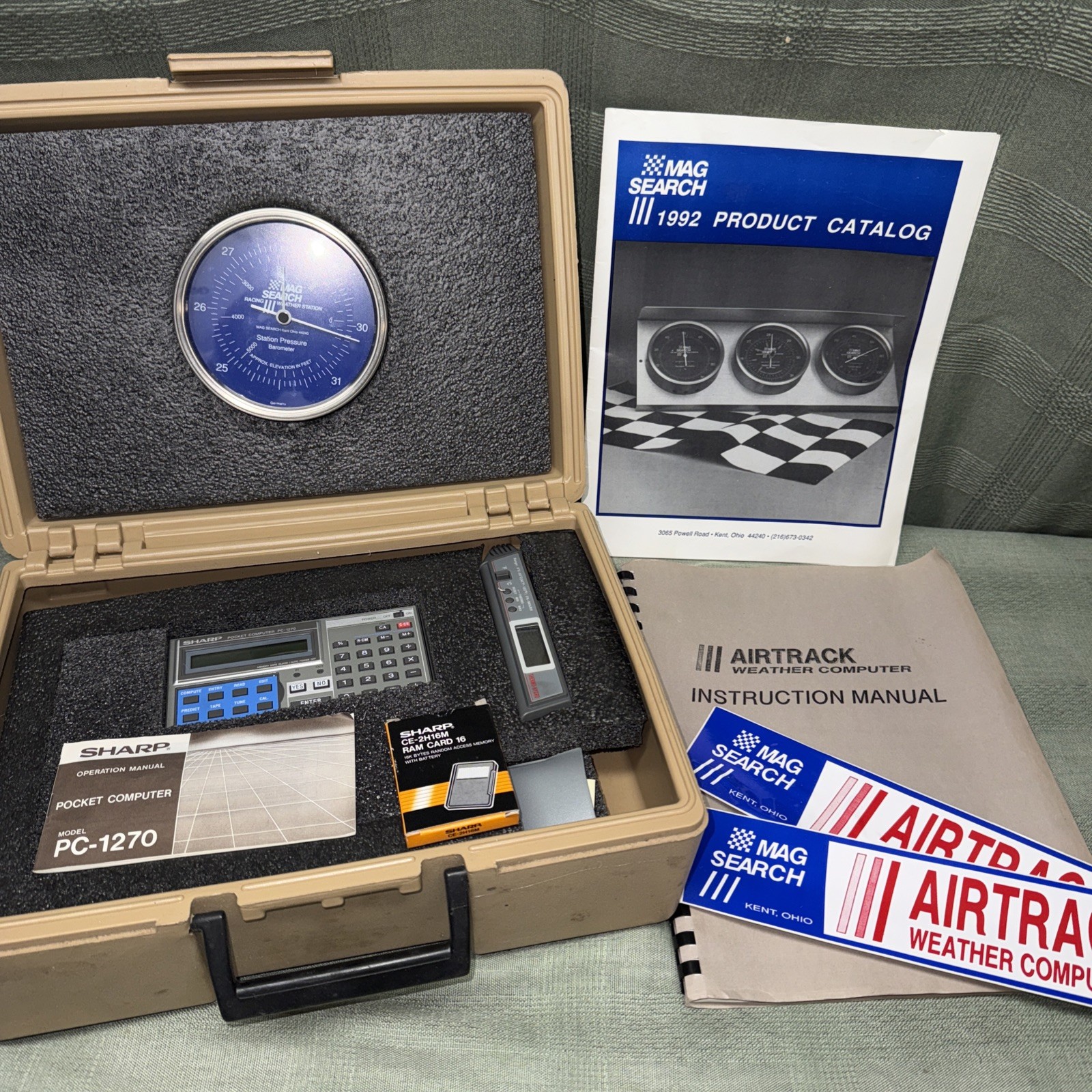 Air Track Weather Computer In Case Untested