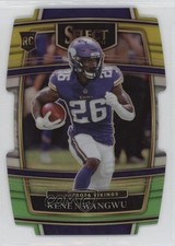 2021 Panini Select Concourse Green & Yellow Prizm Die-Cut Kene Nwangwu #74 16wc