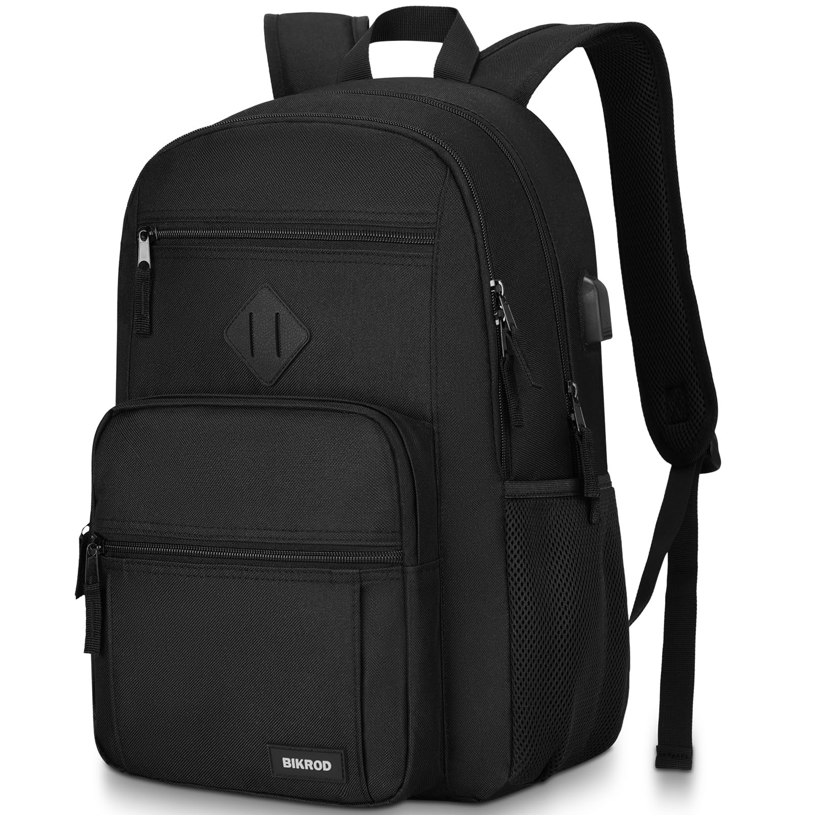 Black Backpack for Men and Women, Backpack for School Teens Boys and Girls, L...