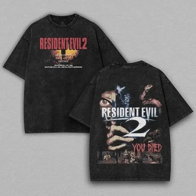 Resident Evil 2 tee Features iconic 3You Died double-sided Unisex T-Shirt