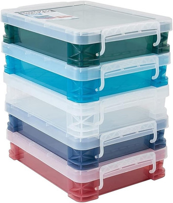 , Document Boxes, Assorted Colors, 5 Pack