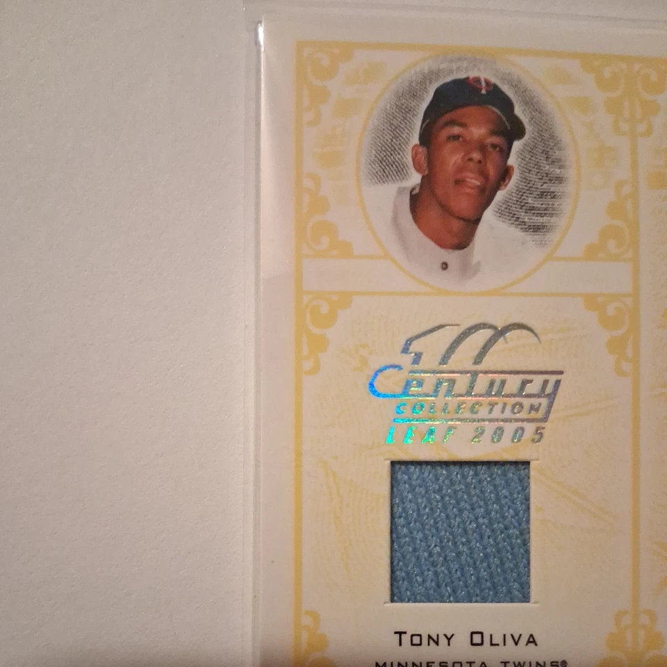 Colección Leaf Century 2005 - Estampillas Tony Oliva #S-70 béisbol profesional como nuevas Foto 3 de 4