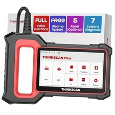  OBD2 Scanner, ThinkScan Plus S7 ABS,SRS,ECM,TCM,BCM,AC,IC System Diagnostic 