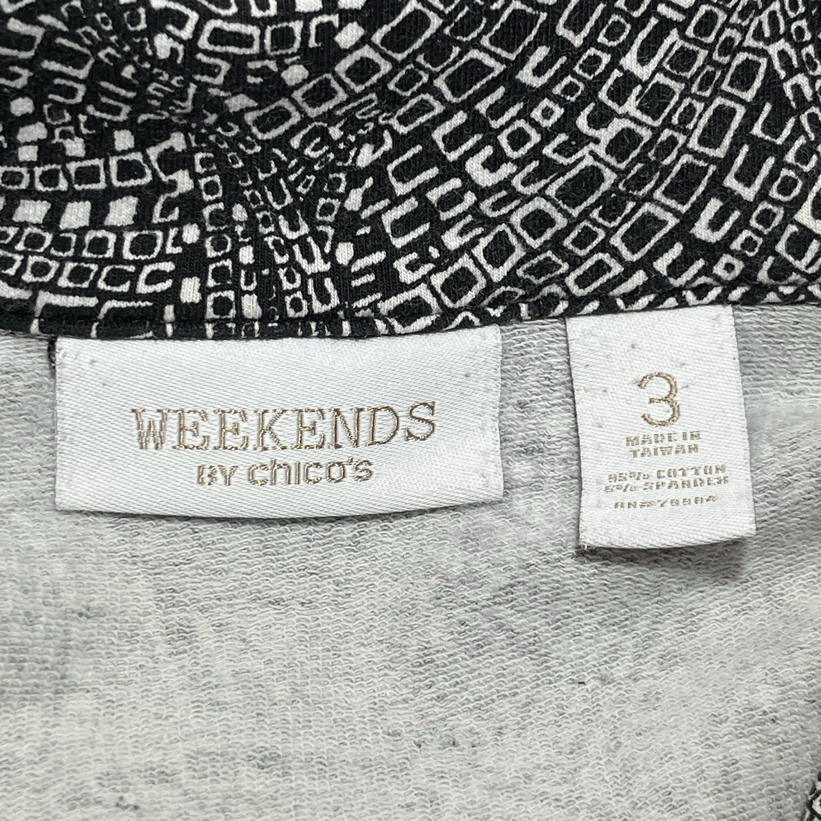 Chico’s Abstract Collared Button Top Half Sleeve … - image 6