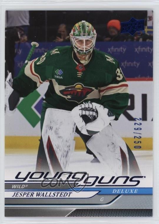 2024 Upper Deck Series 1 Young Guns Deluxe /250 Jesper Wallstedt #202 Rookie RC