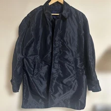 Buzz Rickson's William Gibson Collection Men's Black Heavy Nylon Rain #EL ACA