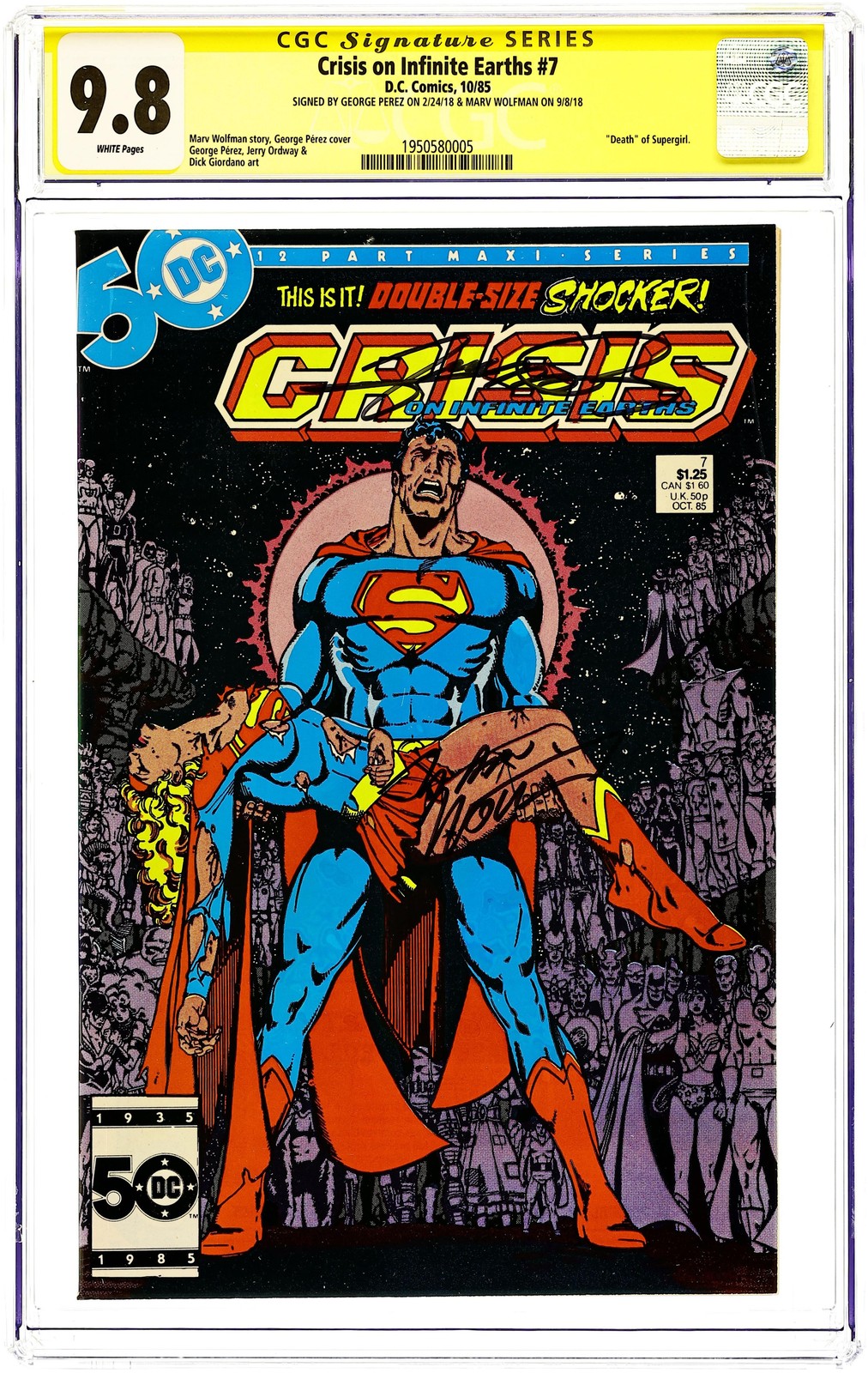 Crisis on Infinite Earths #7 Value - GoCollect