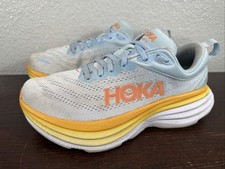 Hoka One One Womens Bondi 8 1127954 SSCA Blue Running Shoes Sneakers Size 8 D