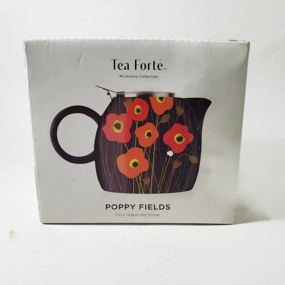 Tea Forte PUGG Poppy Fields 24 oz Teapot With Infuser  - Image 4 of 4