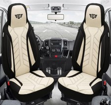 Schonbezüge Sitzbezüge für Peugeot 508 1 Bj 2010-18 in Schwarz/Beige PLKT207