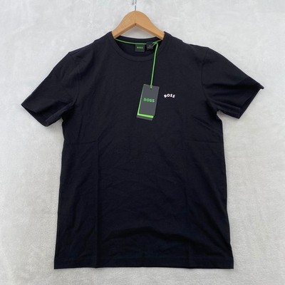 BOSS Hugo Boss Mens Black Short Sleeve Crew Neck T Shirt Size S